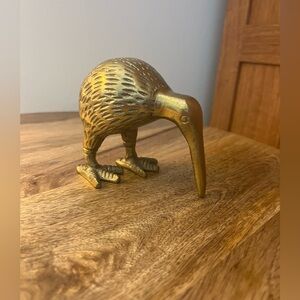 Vintage Brass Kiwi Bird